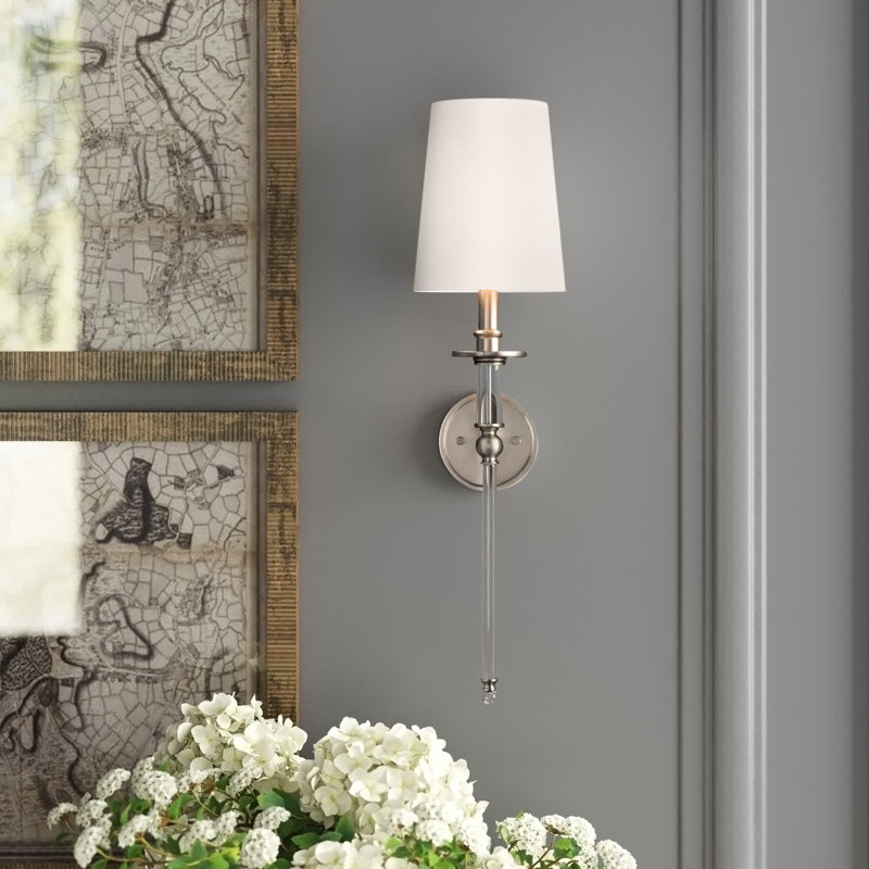 Delilah Steel Wallchiere, Satin Nickel