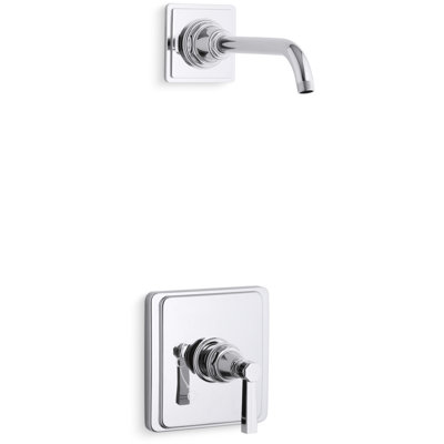 Pinstripe-Temp Shower Trim Set with Lever Handle, Less Showerhead