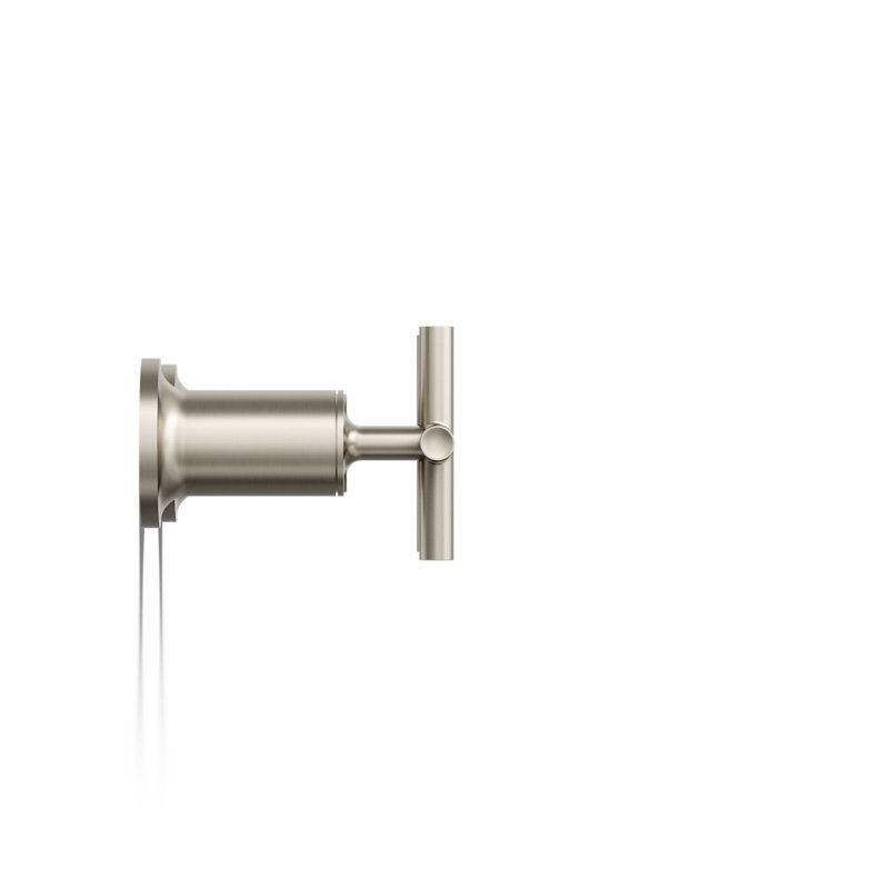 Purist® Deck- or Wall-Mount High-Flow Bath Valve Trim with Cross Handle, Vibrant Brushed Nickel