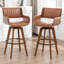 Tabourets pivotants rembourrés en similicuir Modern-1436177525-1436177512