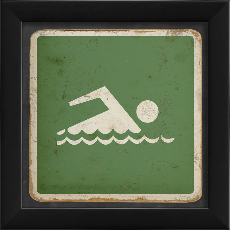 « nagera », impression encadrée Sign, Vert
