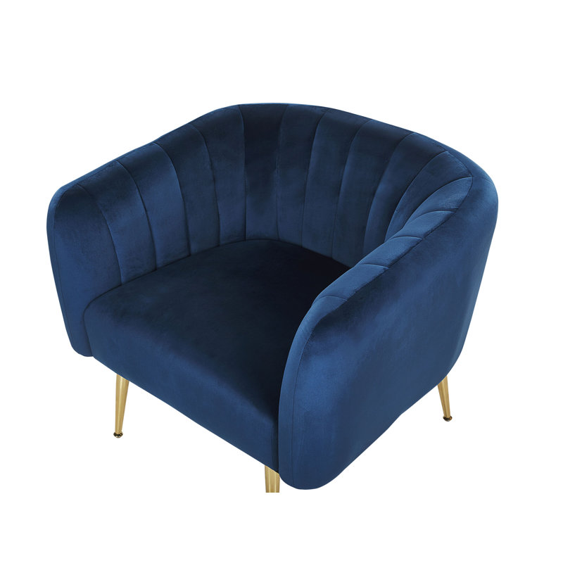 Jairo Upholstered Armchair, Blue