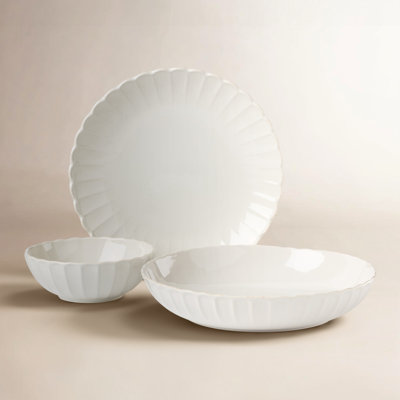 French Perle Stoneware Dinnerware Set