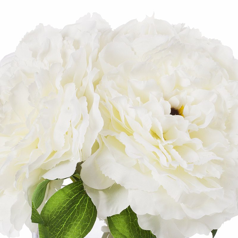Silk Arrangement in Vase, Cream