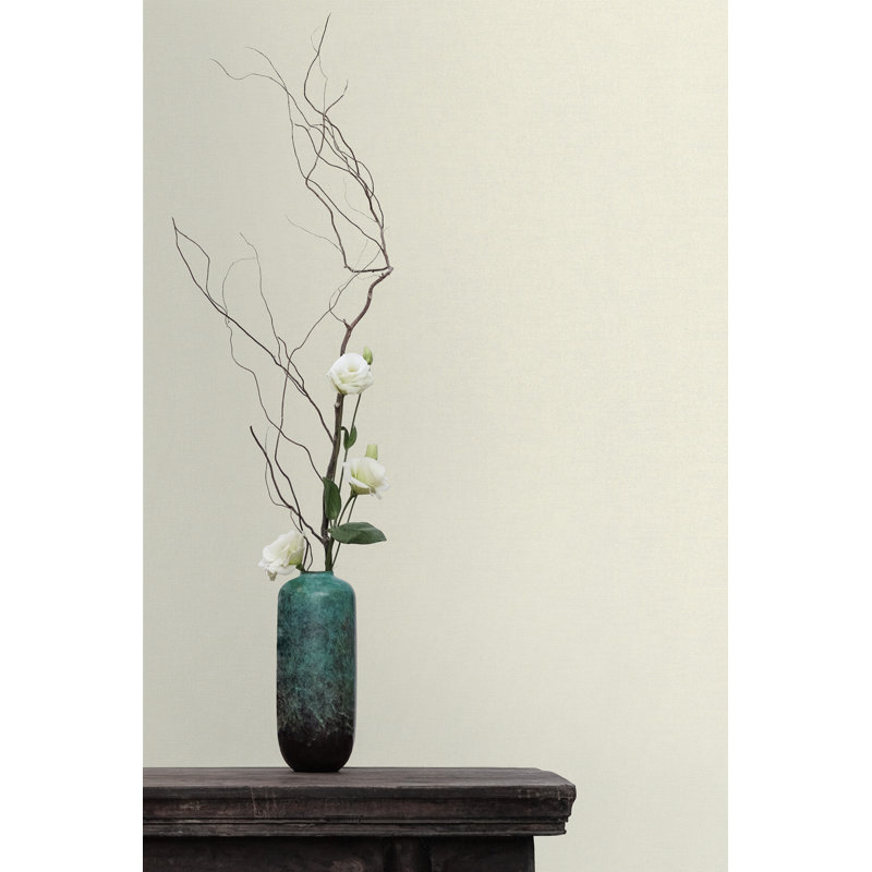 Aurra 10.05m x 53cm Textured Metallic Finish Wallpaper Roll, Cream