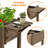 Aliaya Solid Wood Elevated Garden Bed Planter Box with Removable Grow Grids-1728662880