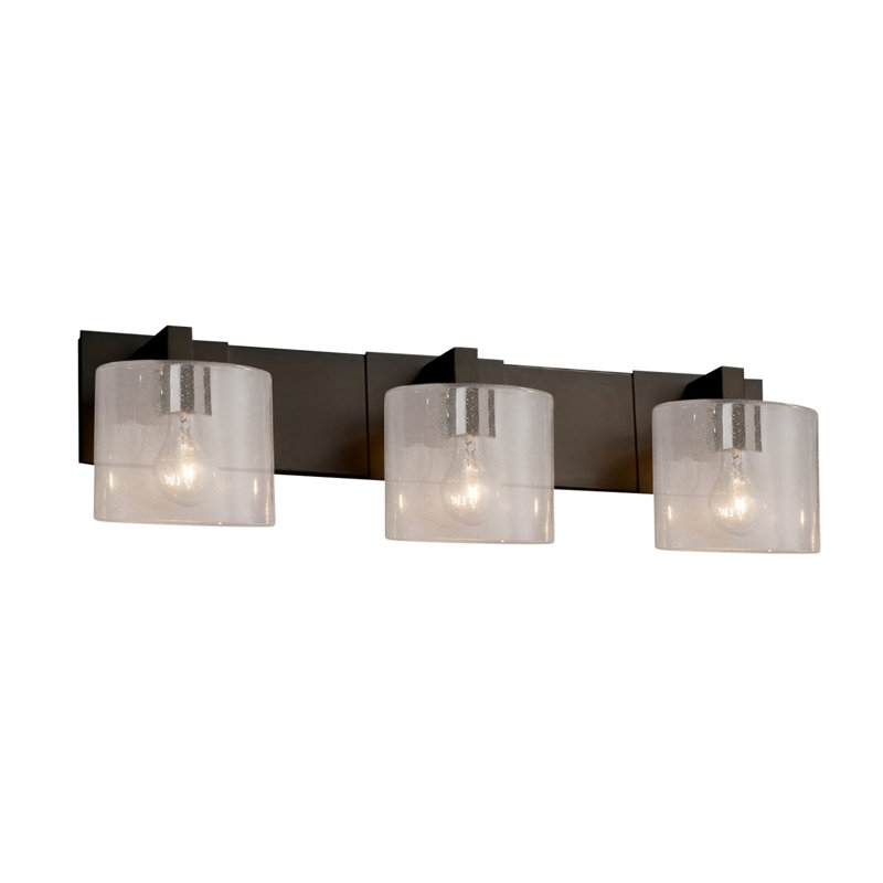 Barre d'éclairage de salle de bain 3 lumières Barnsdale, DEL, Bronze foncé