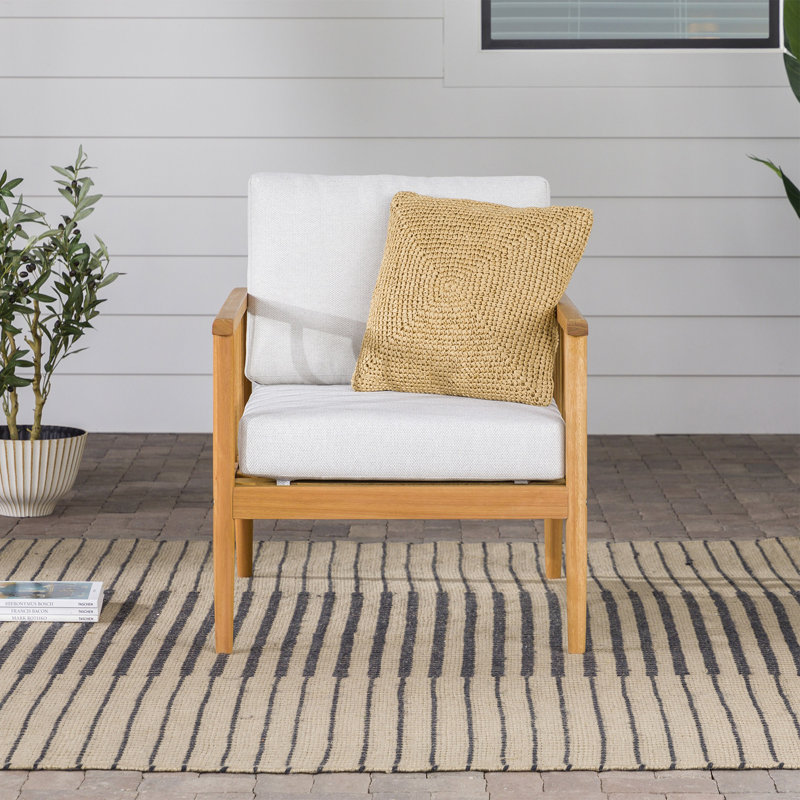 Chaise d'appoint contemporaine en bois d'eucalyptus