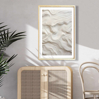 Élégante peinture encadrée décorative, 24,4 po x 36,2 po | Cadre 100% bois massif (épaisseur: 1,2 po), fond 100% bois aggloméré (épaisseur: 0,1 po) | Œuvre d'art imprimée aux UV, pour la décoration de salon et de bureau
