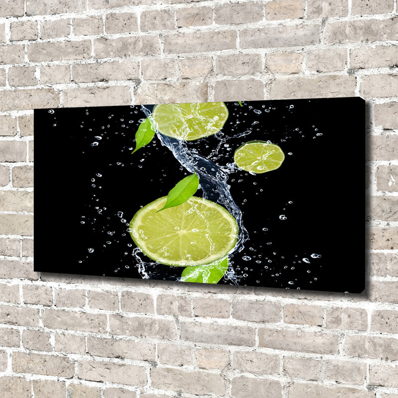 Limes And Water - Wrapped Canvas Print