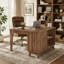 Bureau en coin en L 57 po avec pupitre en bois et bureau avec bureau