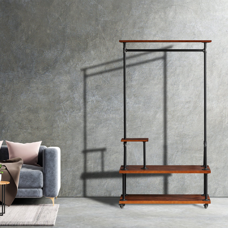 39.4'' Rolling Clothes Rack
