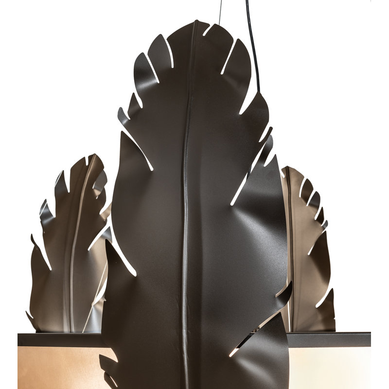 Luminaire suspendu 48 po de large plume