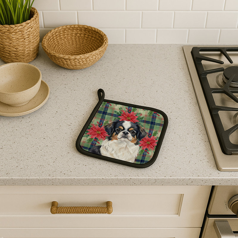 Paire de porte-casseroles tricolore, Noir/brun/blanc