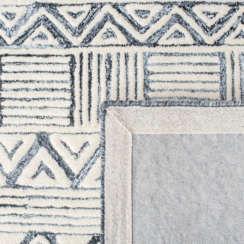 Roslyn Hand Tufted Performance Geometric Rug, Rectangle 3' x 5'