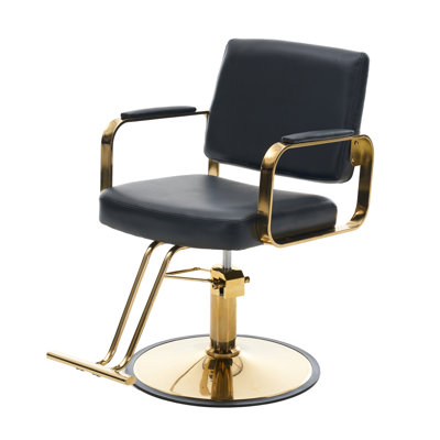360° Rotatable Adjustable Salon Chair with Footrest