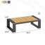 Table basse d'extérieur en aluminium