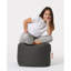 45cm Wide Round Solid Colour Pouffe Ottoman-78554645
