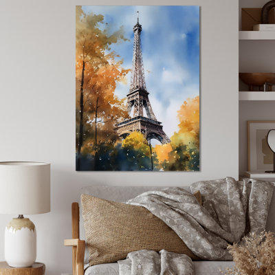 Tour Eiffel pastel à Paris I - Reproduction