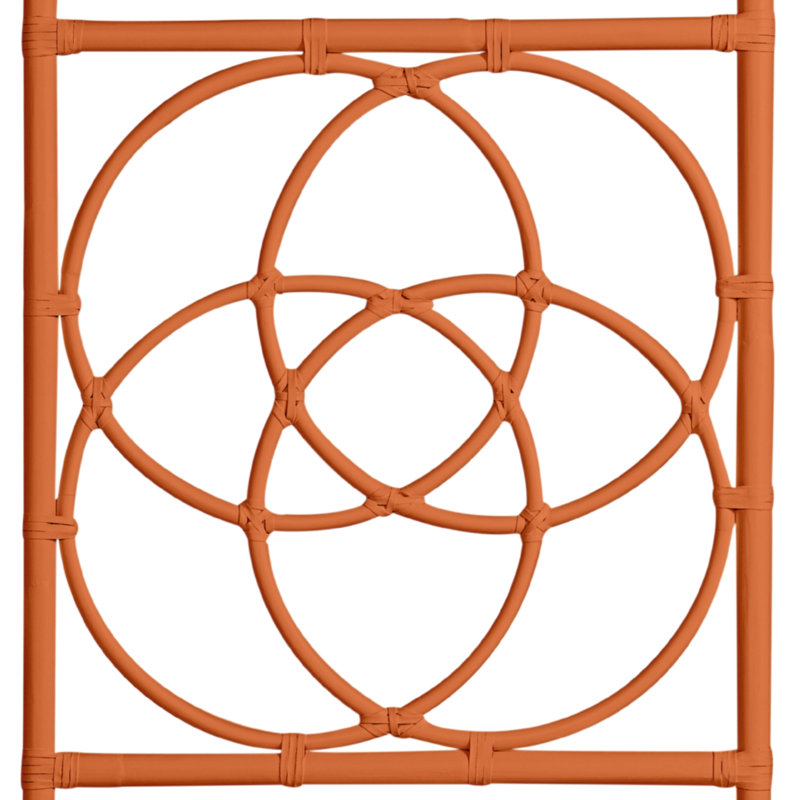 Emilia Open-Frame Headboard, Queen, Orange