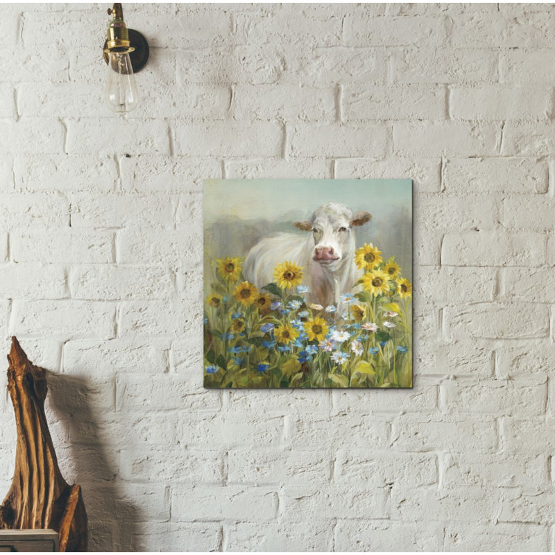 «Farm and Field I v2 Crop» par Danhui Nai, art mural sur toile, H 12 po x l 12 po x P 0,75 po