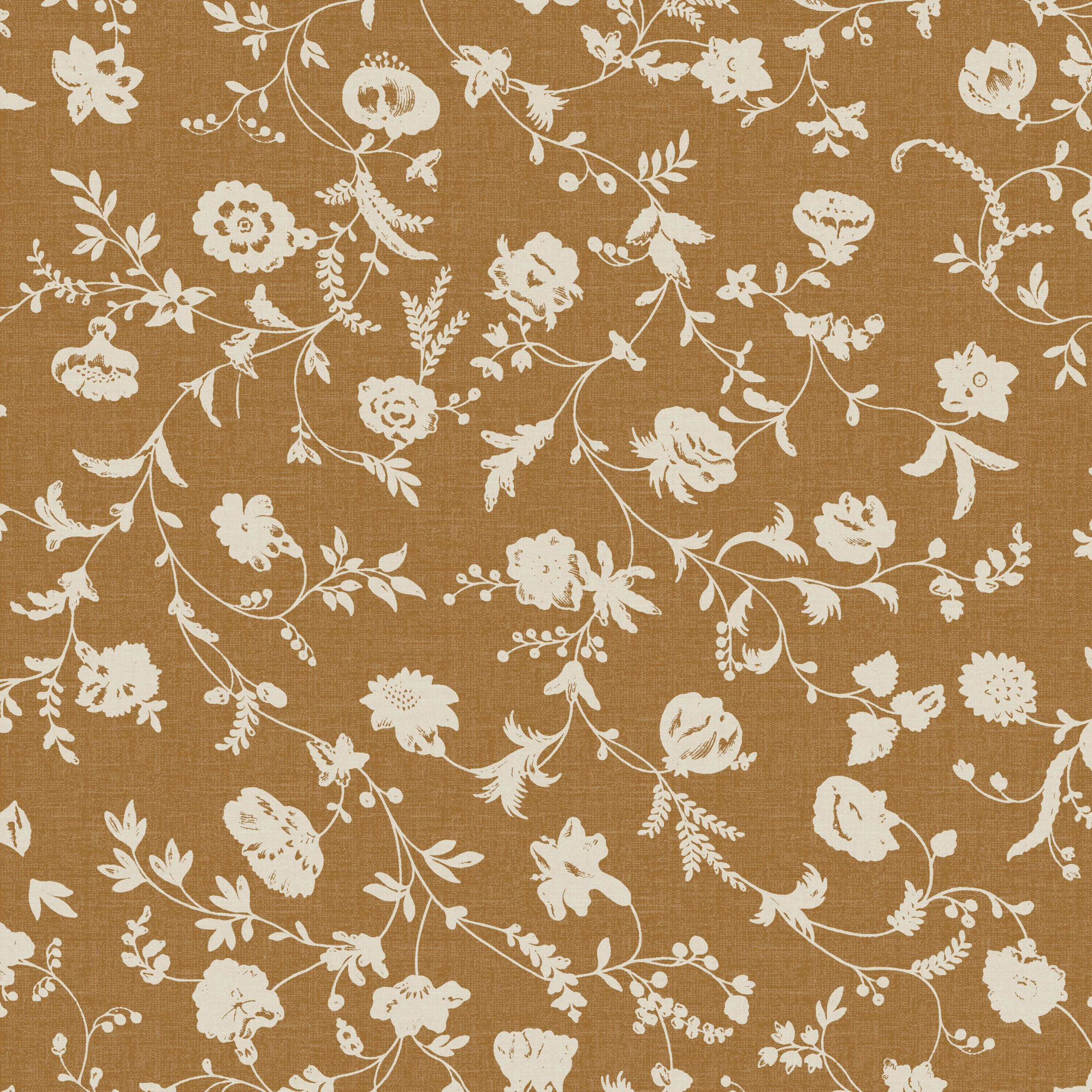 Bessinger Headboard, Queen, Robina Floral Ochre