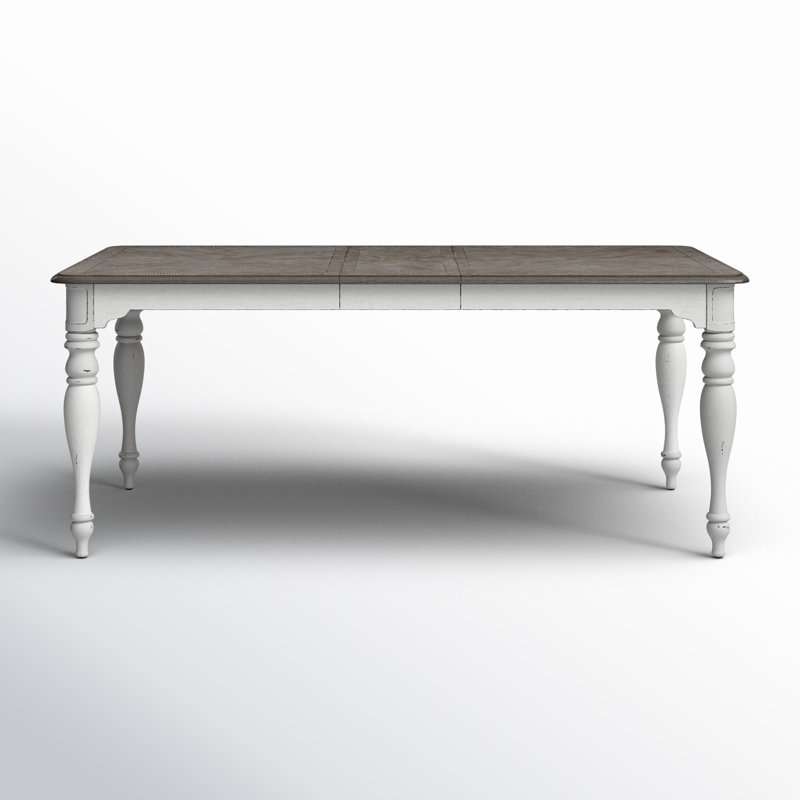 Table de salle à manger rectangulaire Colchester avec rallonge amovible de 12 po