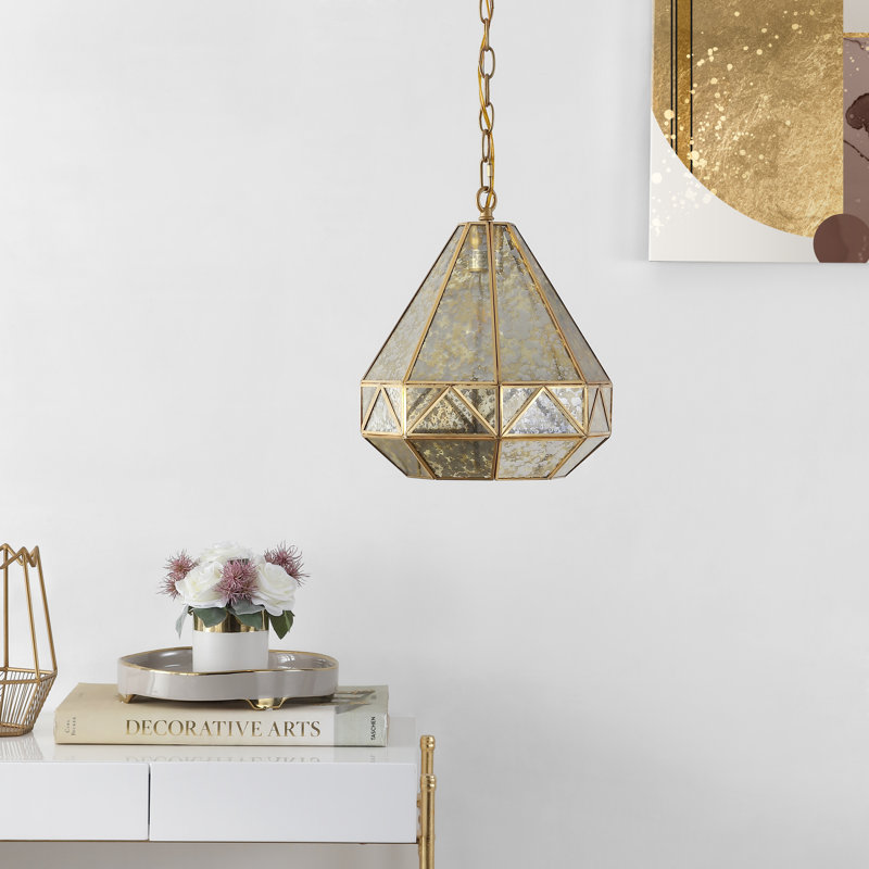 Luminaire suspendu géométrique simple à 1 lumière