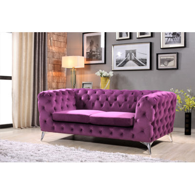 Weiss 70.87'' Velvet Loveseat