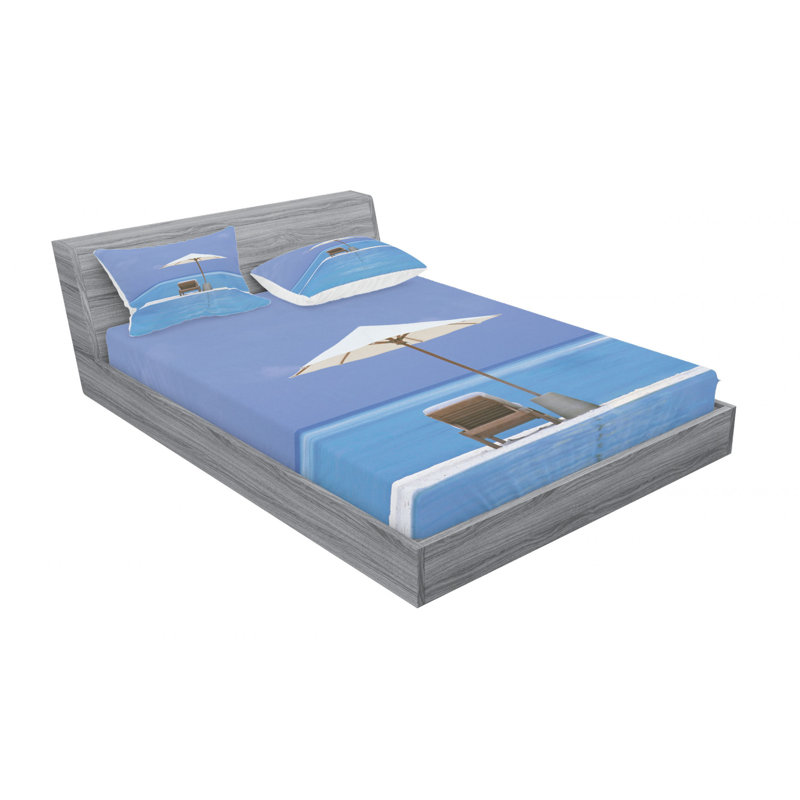 Microfiber Sheet Set, Queen Sheet Set with Fitted Sheet