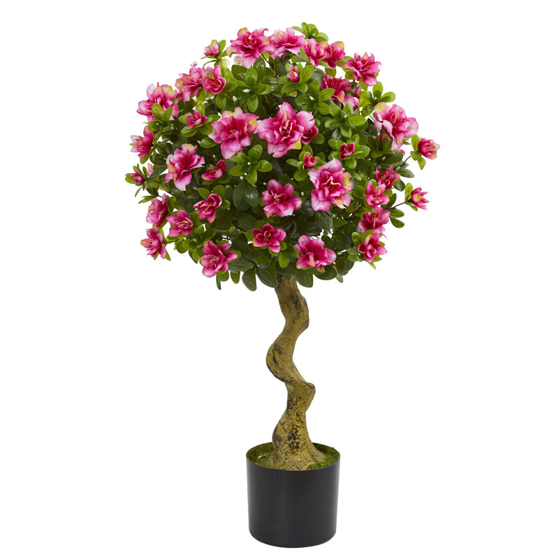 36'' Faux Pine Topiary in Planter