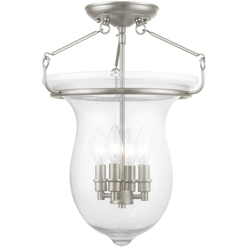 Piffard Glass Semi Flush Mount