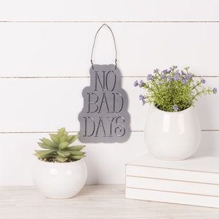 No Bad Days Sentiment Wall Decor