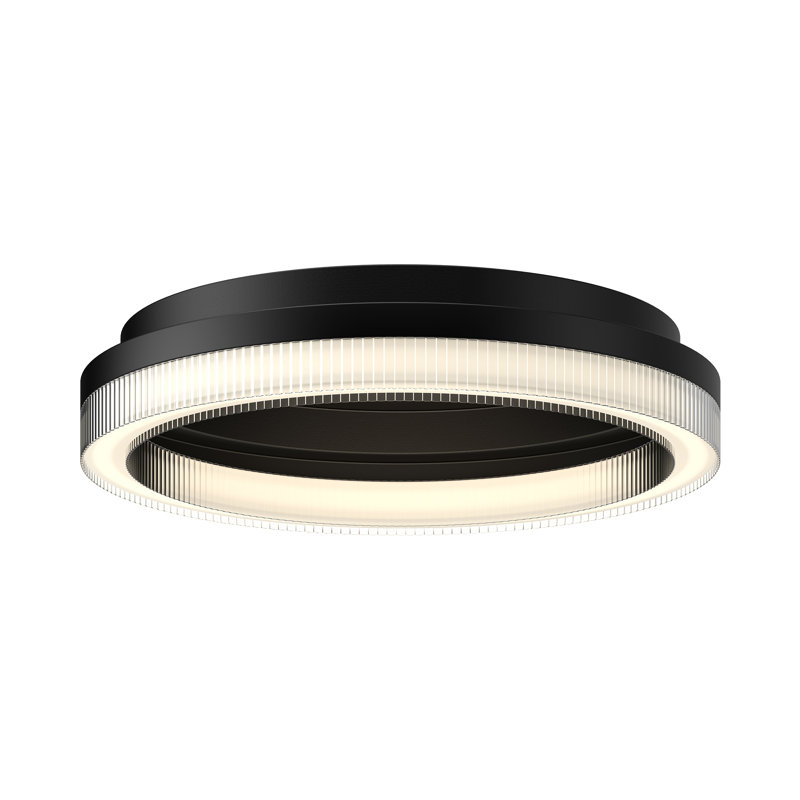 Calix LED Flush Mount, Black
