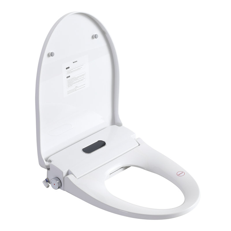 Adjustable Heated Bidet Toilet Seat With Auto Open/Close, Digital Display, And Massage Wash For Bathroom Rear Comfort