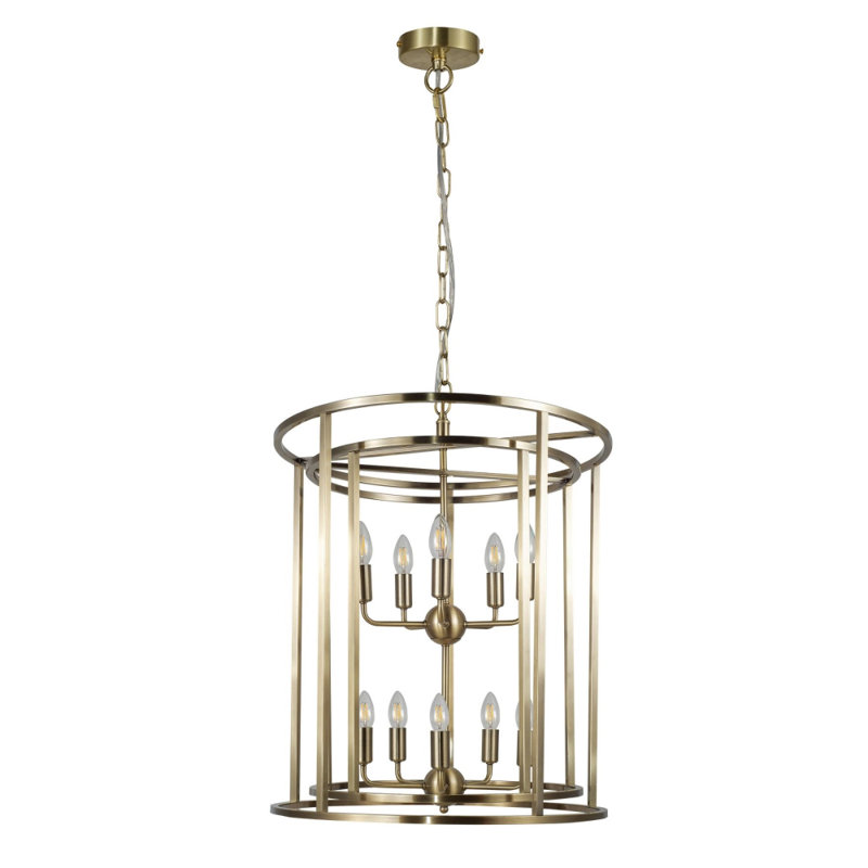 Afifa 10 - Light Single Pendant, Grey/Gold