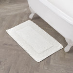 Laura Ashley Ruffle 100% Cotton Bath Rugs