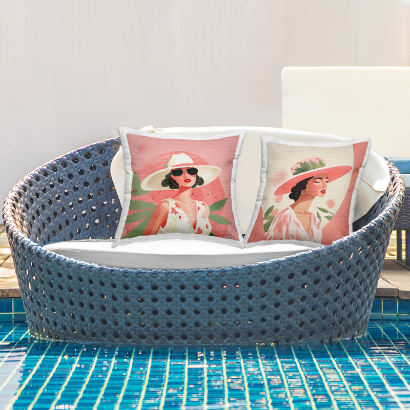 Abstract Outdoor Throw Pillow