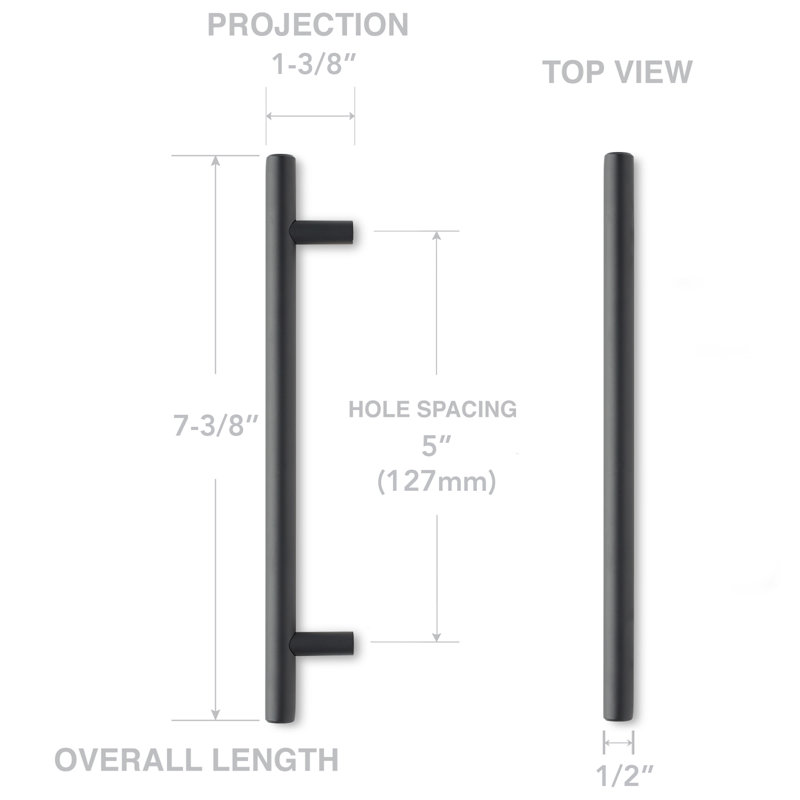 Bar Pull Multipack, Matte Black