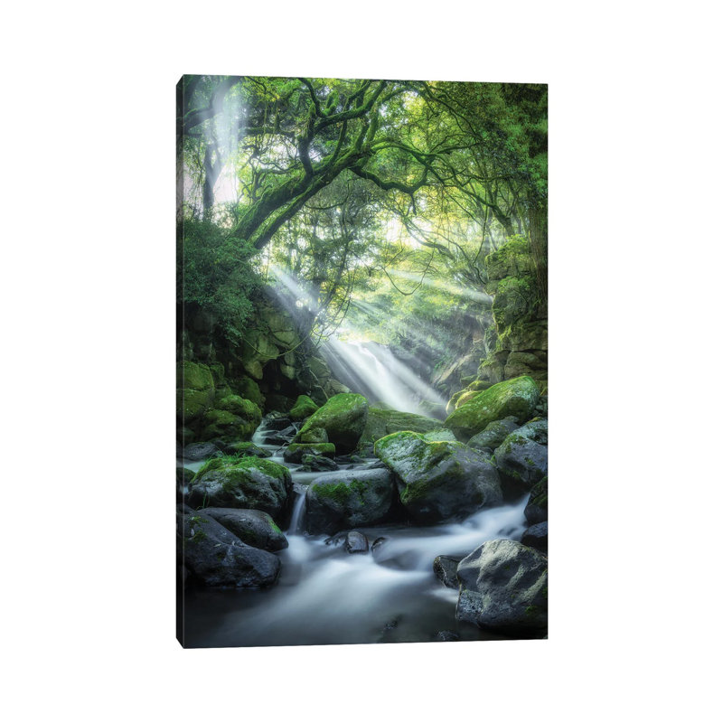 Été au Japon XVIII par Daisuke Uematsu - photographie sur toile tendue, H 18 po x l 12 po x 1,5 po