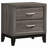Stephan Grey Oak 2-Drawer Nightstand