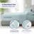 100% Organic Viscose From Bamboo Sheets Set, 300 Thread Count, 3-pc Set, Luxury Cooling Sheets, Deep Pockets - Gift-Ready Packaging, Twin Size (Sky Blue)-111656341-111656336