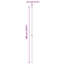 Vidaxl Fence Posts 2 Pcs Powder-Coated Steel-116846613-116846618