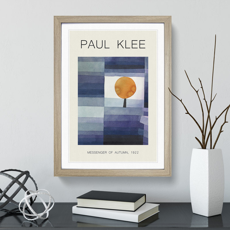The Harbinger of Autumn by Paul Klee - Framed Print, Oak Framed, 36cm H x 27cm W x 2cm D