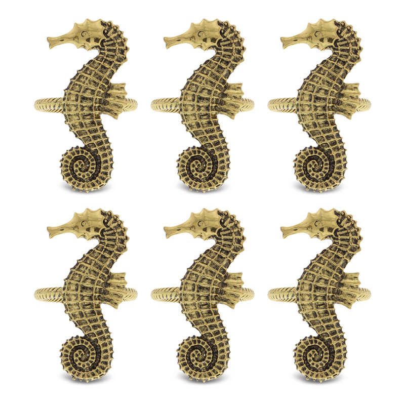 Rond de serviette hippocampe
