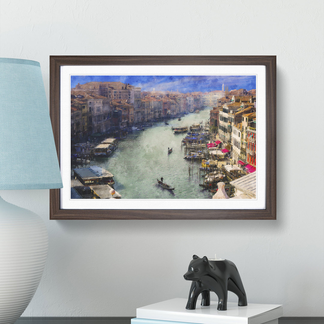 Grand Canal In Venice Italy Framed Print