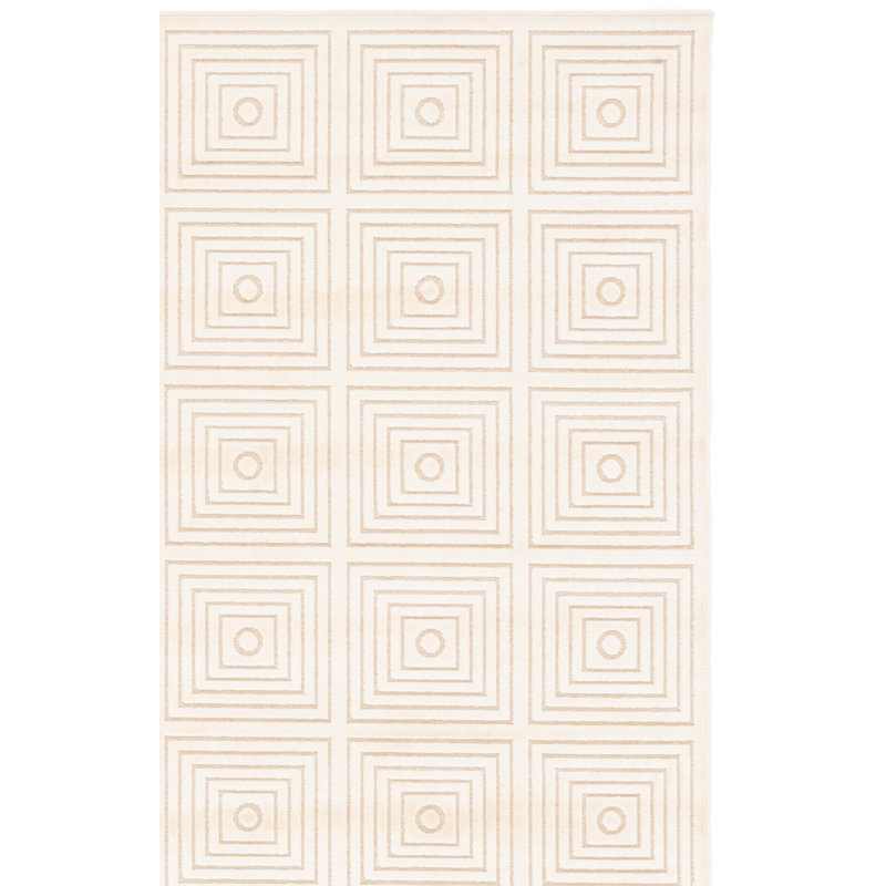 Tapis géométrique Pittenger Paradise Performance, Rectangle 5 pi 3 po x 7 pi 6 po