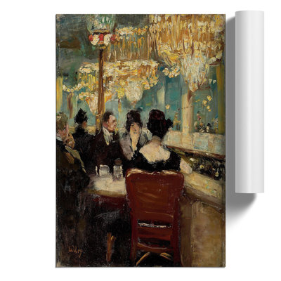 Cafe Vaterland by Lesser Ury - Frameless Print