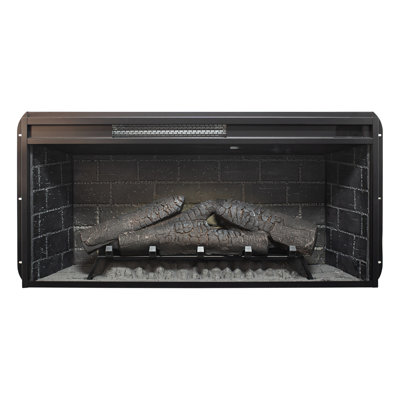 Foyer électrique 36 pouces à infrarouge pour la maison, garniture amovible, panneau tactile, double fonction, puissance de sortie de 1500 W, 400 pieds carrés Pi. Couverture, 4 niveaux de luminosité de la flamme, température de 64 ° F à 82 ° F avec la technologie,