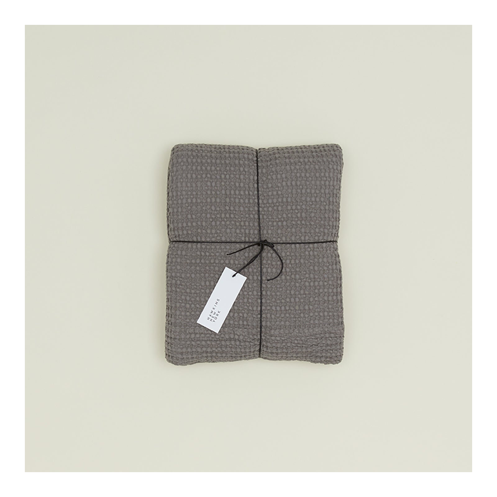 Simple Cotton Shower Curtain, Dark Gray